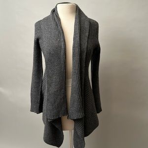 Blended wool sweater from Peru, XS, charcoal gray